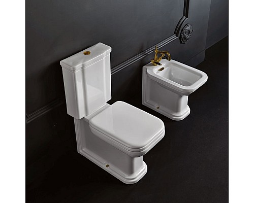 Крышка-сиденье Kerasan Waldorf 418601 белая, с микролифтом