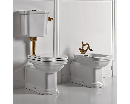 Крышка-сиденье Kerasan Waldorf 418601 белая, с микролифтом