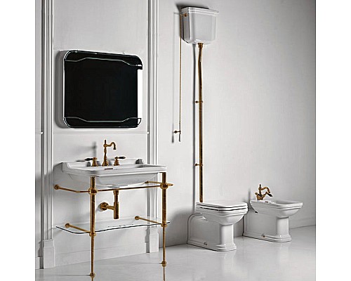 Крышка-сиденье Kerasan Waldorf 418601 белая, с микролифтом