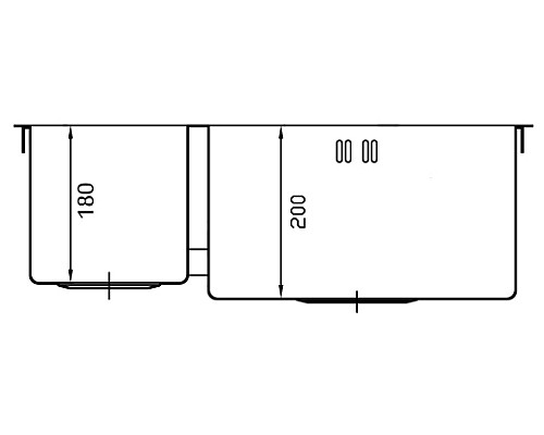 Кухонная мойка Seaman Eco Marino SMV-575DL.A Нержавеющая сталь