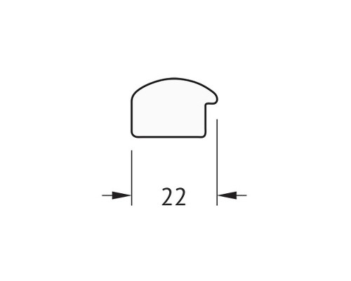 Зеркало Evoform Definite 78х58 BY 0636 в багетной раме - Вишня 22 мм