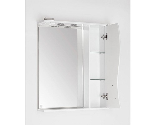 Зеркальный шкаф Style Line Амелия 65 со светом ЛС-00000013 со светом