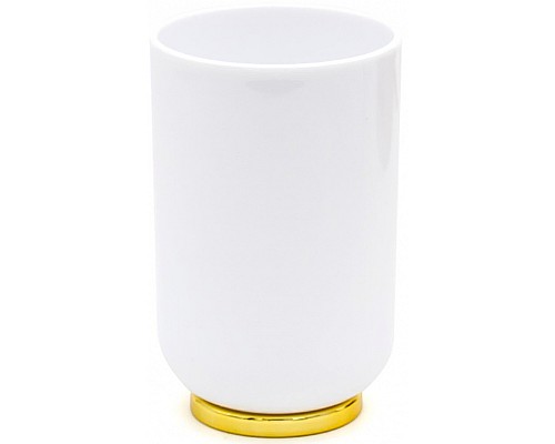 Стакан для зубных щеток Ridder Alba 2015141 Золото Белый