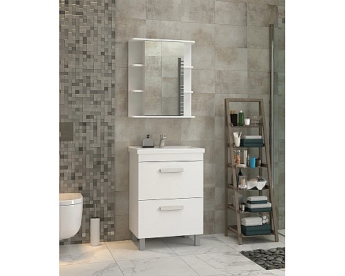 Тумба под раковину Vigo Nova 70 tn.NOV.MIR.70.2Y Белая