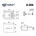 Кухонная мойка Ulgran Classic U-202-343 Антрацит
