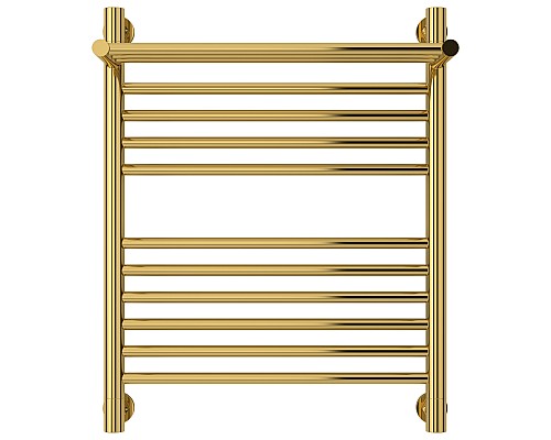 Полотенцесушитель водяной 600х500 золотой Сунержа Богема с полкой+ 03-0223-6050