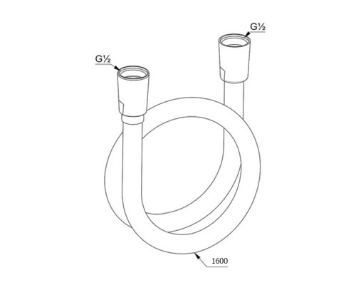 Душевой шланг Kludi Suparaflex 6107239-00 Черный матовый