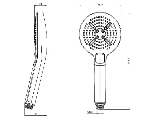 Ручной душ Lemark LM8114С Хром