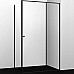 Душевой уголок WasserKRAFT Dill 100x80 61S17 профиль Черный матовый стекло прозрачное