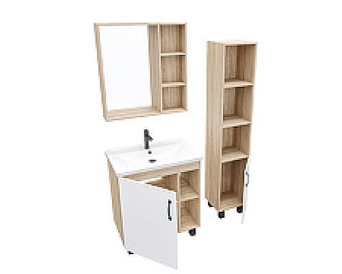 Зеркало со шкафом Grossman Флай 70 207001 Дуб сонома