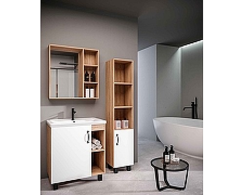 Зеркало со шкафом Grossman Флай 70 207001 Дуб сонома