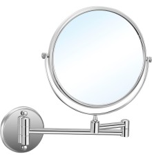 Косметическое зеркало Nofer Brass с увеличением Хром