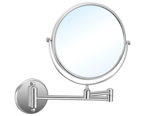 Косметическое зеркало Nofer Brass 08009.2.B с увеличением Хром