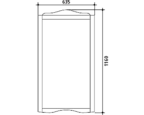 Зеркало Kerasan Retro 65 731340 Орех