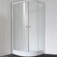 Душевой уголок Royal Bath HKD 100х100 RB 100 HKD-C профиль Белый стекло матовое
