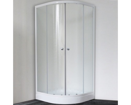 Душевой уголок Royal Bath HKD 100х100 RB 100 HKD-C профиль Белый стекло матовое