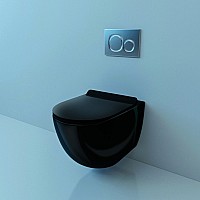 Унитаз подвесной ESBANO GARCIA Black ESUPGARCB 550x370x370