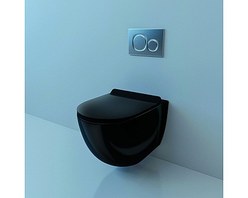 Унитаз подвесной ESBANO GARCIA Black ESUPGARCB 550x370x370