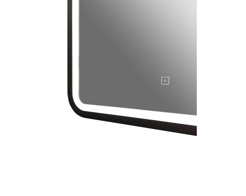 Зеркало Art&Max Genova AM-Gen-1200-800-DS-F с подсветкой с сенсорным выключателем Черное