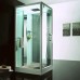 Душевая кабина Orans 100x100 L с баней профиль Белый задние стенки Белые