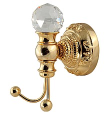 Двойной крючок Migliore Cristalia 16838 Золото с кристаллом Swarovski