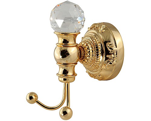 Двойной крючок Migliore Cristalia 16838 Золото с кристаллом Swarovski Двойной крючок Migliore Cristalia 16838 Золото с кристаллом Swarovski