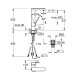 Смеситель для раковины Grohe Plus Хром