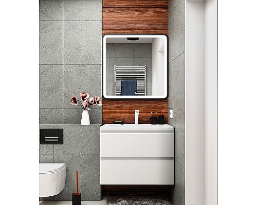 Тумба под раковину Art&Max AM-Bianchi-750-2C-SO-BL подвесная Белый глянец