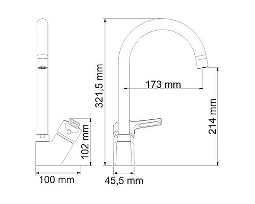 Смеситель для кухни WasserKRAFT 24407