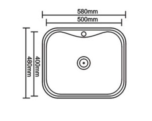 Кухонная мойка Seaman Eco Wien SWT-5848.A Нержавеющая сталь