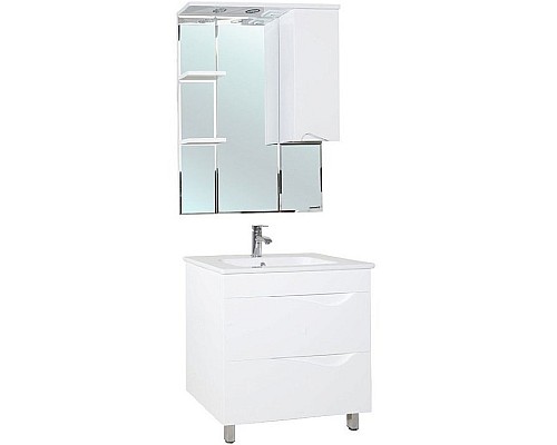 Зеркало со шкафом Bellezza Эйфория 80 R 4916113001017 с подсветкой Белое