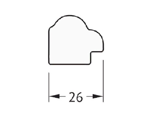 Зеркало Evoform Definite 68х48 Витая латунь