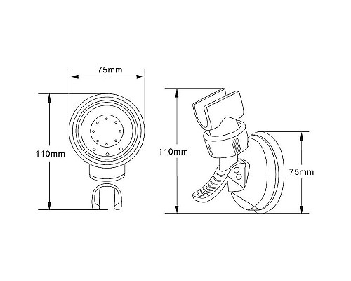 Держатель ручного душа Orange OVH05 Хром
