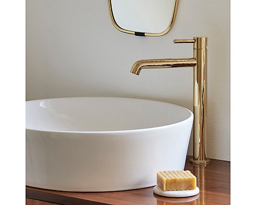 Смеситель для умывальника высокий Omnires Y Y1212GL золото