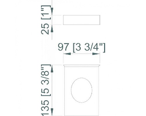 Диспенсер для гигиенических пакетов Nofer 04050.B Глянцевая нержавеющая сталь
