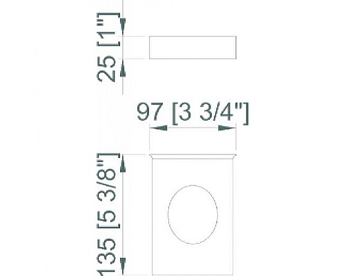 Диспенсер для гигиенических пакетов Nofer 04050.B Глянцевая нержавеющая сталь