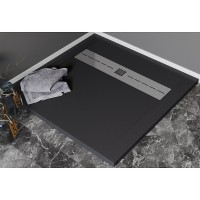 Душевой поддон из искусственного камня Aquanet Delight 90x90 Черный