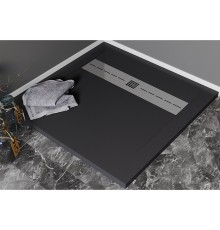 Душевой поддон из искусственного камня Aquanet Delight 90x90 Черный