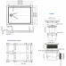 Акриловый поддон для душа WasserKRAFT Amper 120x90 Белый глянец