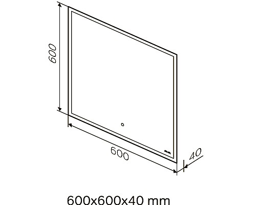 Зеркало AM.PM Spirit 2.0 M71AMOX0601SA 600 мм