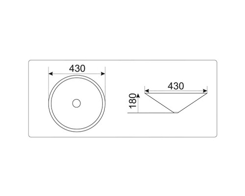 Раковина CeramaLux 43 NY J848 Белая