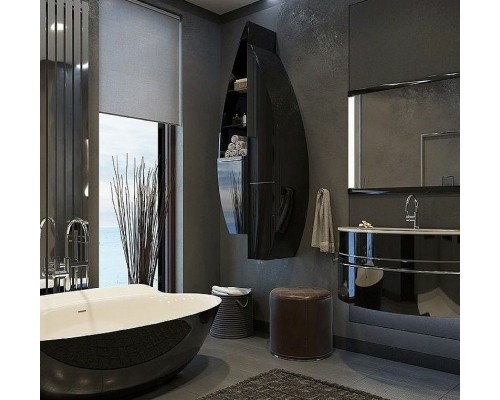 Шкаф пенал De Aqua Эскалада RS1 35 R 167496 подвесной Белый