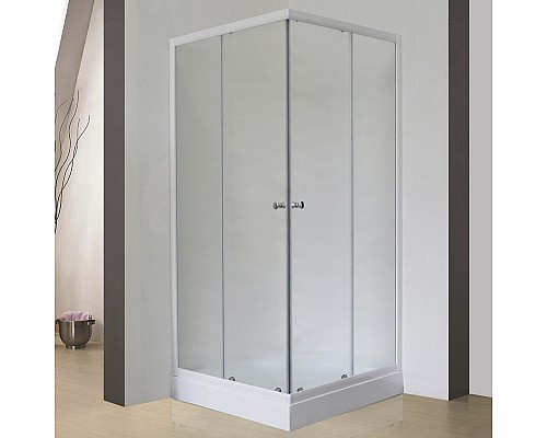 Душевой уголок Royal Bath HPD 85х85 RB85HPD-C без поддона профиль Белый стекло матовое