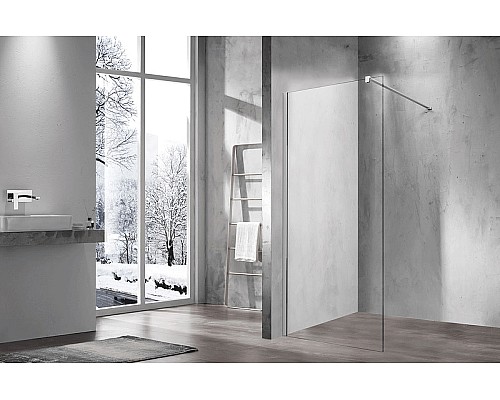 Душевая перегородка Vincea Walk-In 90 VSW-1H900CL профиль Хром стекло прозрачное