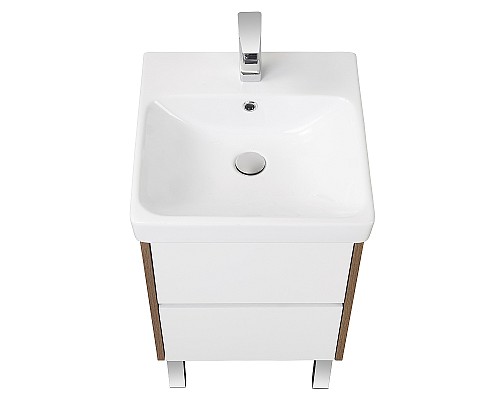 Тумба под раковину Aquaton Сканди 45 1A251601SDZ90 подвесная Белый Дуб рустикальный