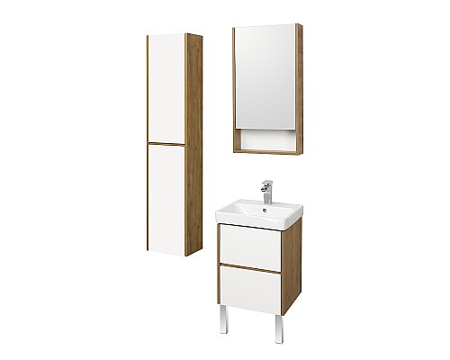 Тумба под раковину Aquaton Сканди 45 1A251601SDZ90 подвесная Белый Дуб рустикальный