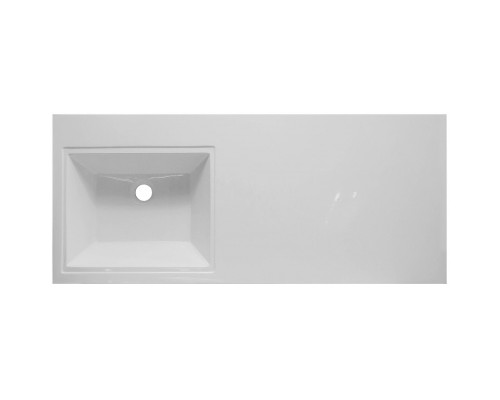 Тумба с раковиной Эстет Dallas Luxe 120 L ФР-00001928 подвесная Белая