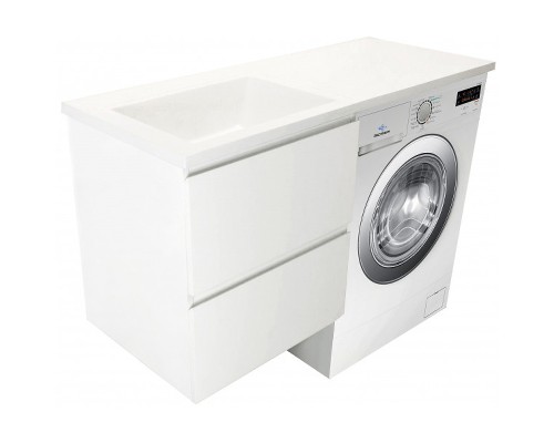 Тумба с раковиной Эстет Dallas Luxe 120 L ФР-00001928 подвесная Белая