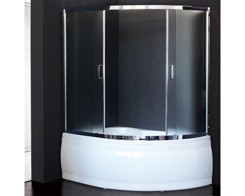 Шторка на ванну Royal Bath Alpine 170 профиль Хром стекло матовое