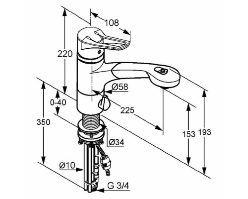 Смеситель для кухни Kludi Mx 399458262